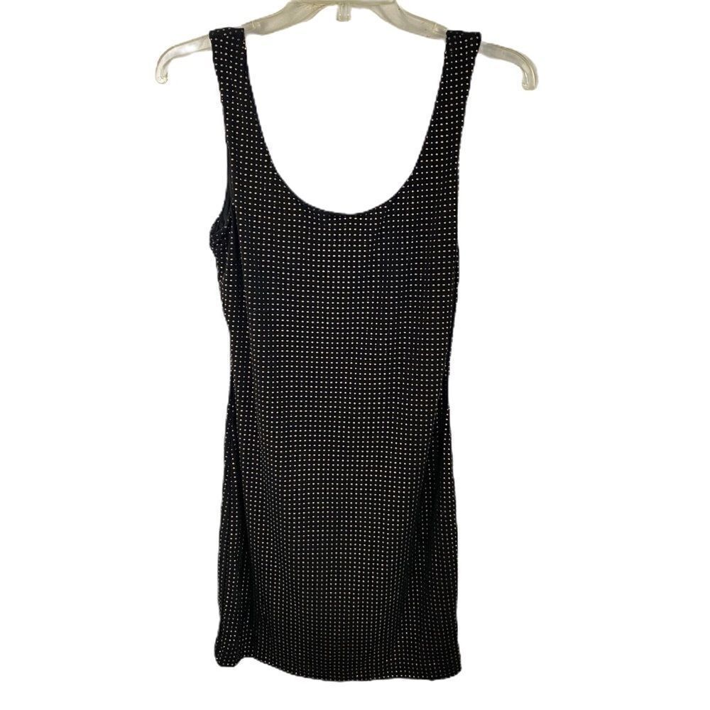 Forever 21 body con black embellished dress NWOT